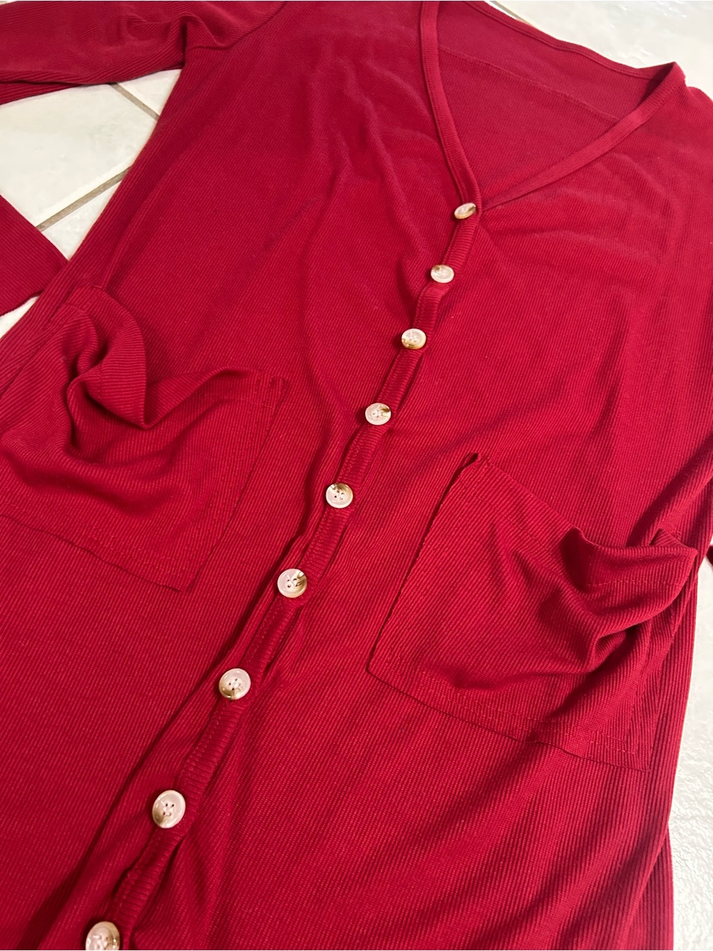 Naggoo Women's Long Cardigan-Button Down High Low with Pockets - Picture 5 of 8